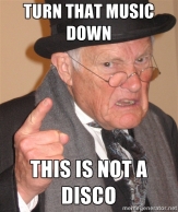 old guy turn down th music meme